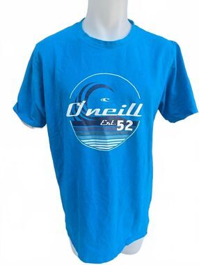 O'Neill Men's Blue Graphic Short Sleeve T-Shirt XXL Cotton